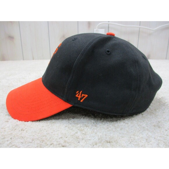 San Francisco Giants Hat Cap Strap Back One Size Black Orange Baseball '47 Mens - Picture 4 of 10